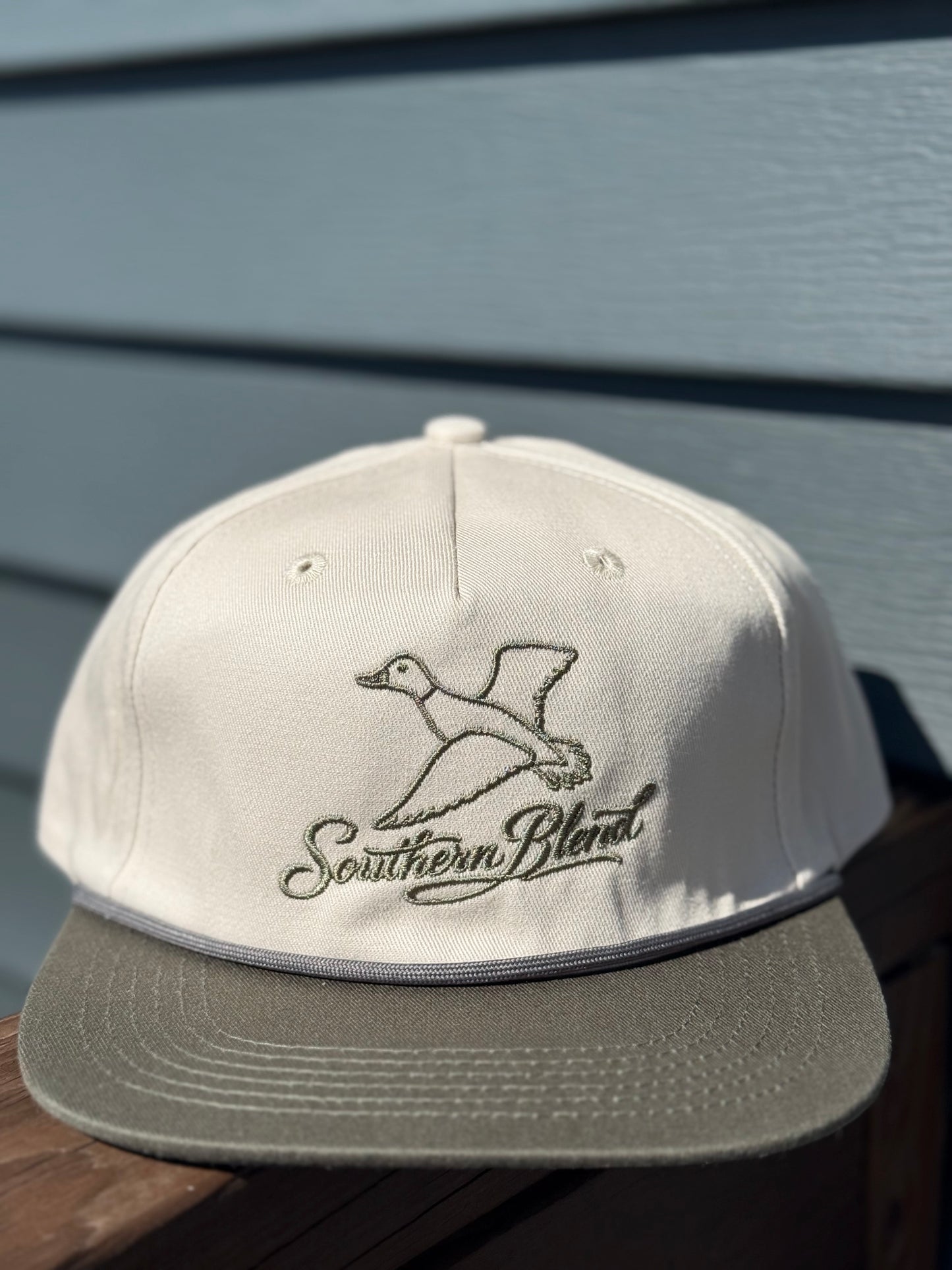 Two-Tone Brown Rope Hat